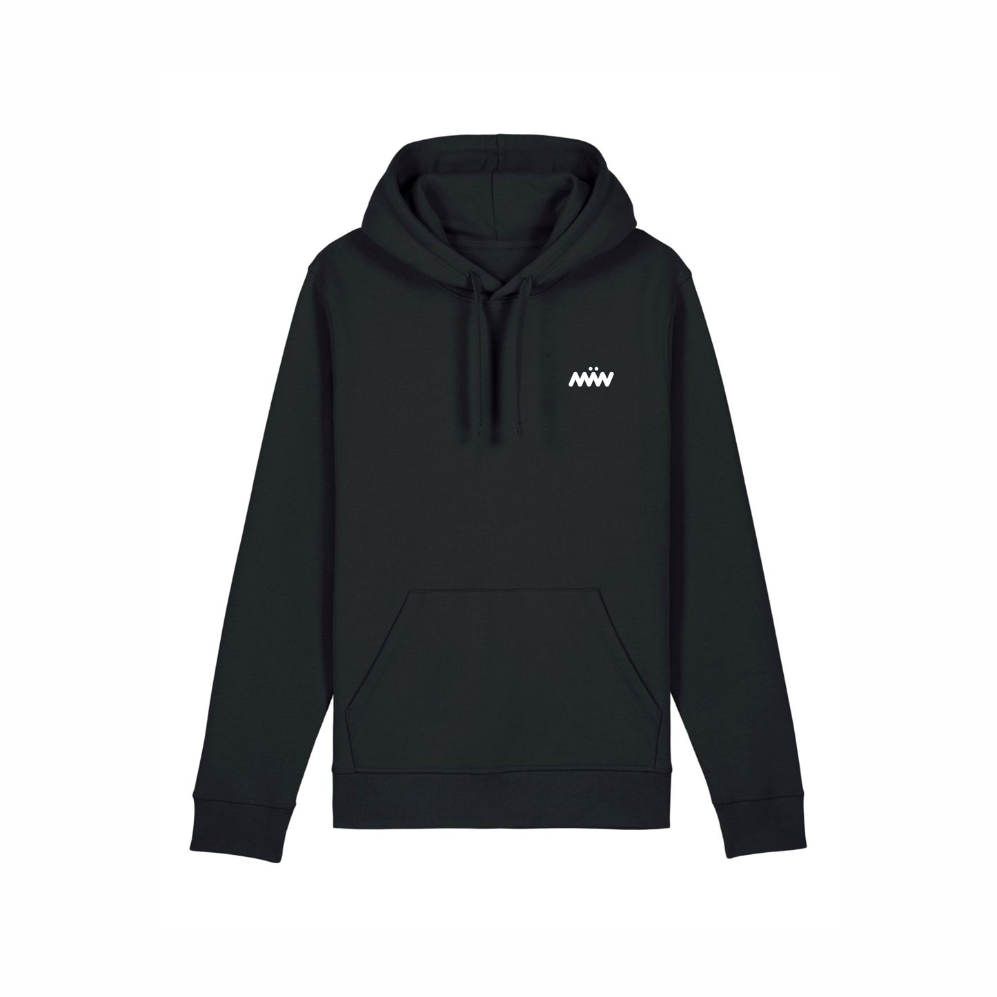 Ekologisk hoodie med liten logotyp