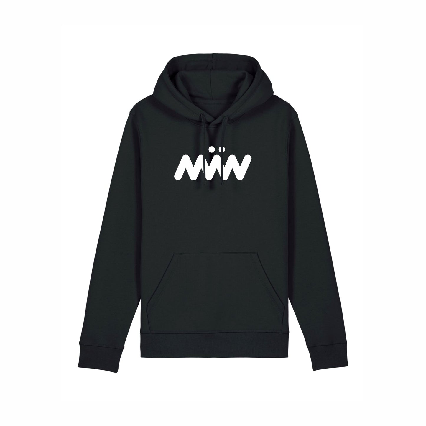 Ekologisk hoodie med stor logotyp